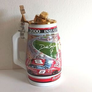 Dale Earnhardt Jr. 2000 1st NASCAR Winston Cup Victory Budweiser Stein Open Box